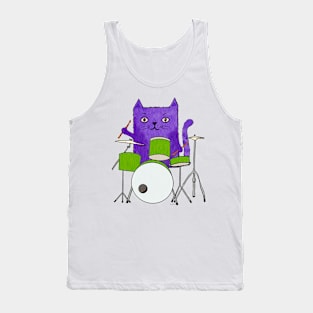 Drummer Kitty Tank Top